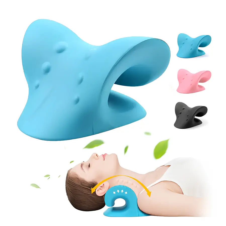Alongador de Pescoço e Cervical com Massagem