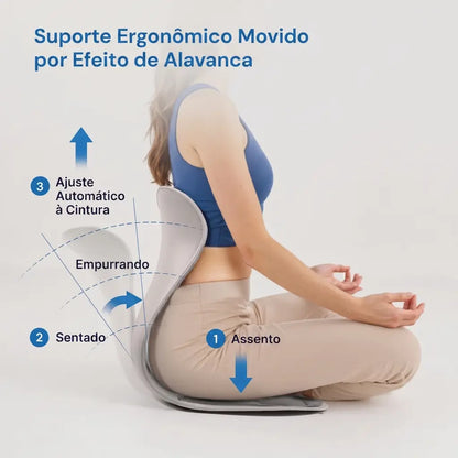 Almofada Ergonômica em S para Apoio e Suporte Lombar