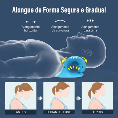 Alongador de Pescoço e Cervical com Massagem